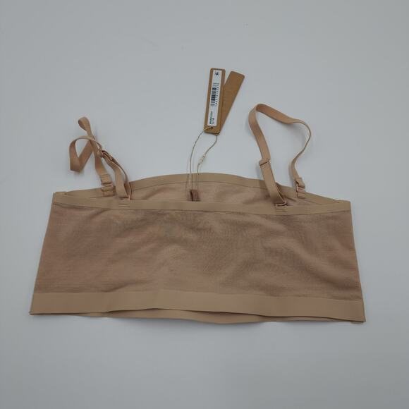 Skims Powermesh Bandeau Bralette In Clay Size M - Picture 5 of 6